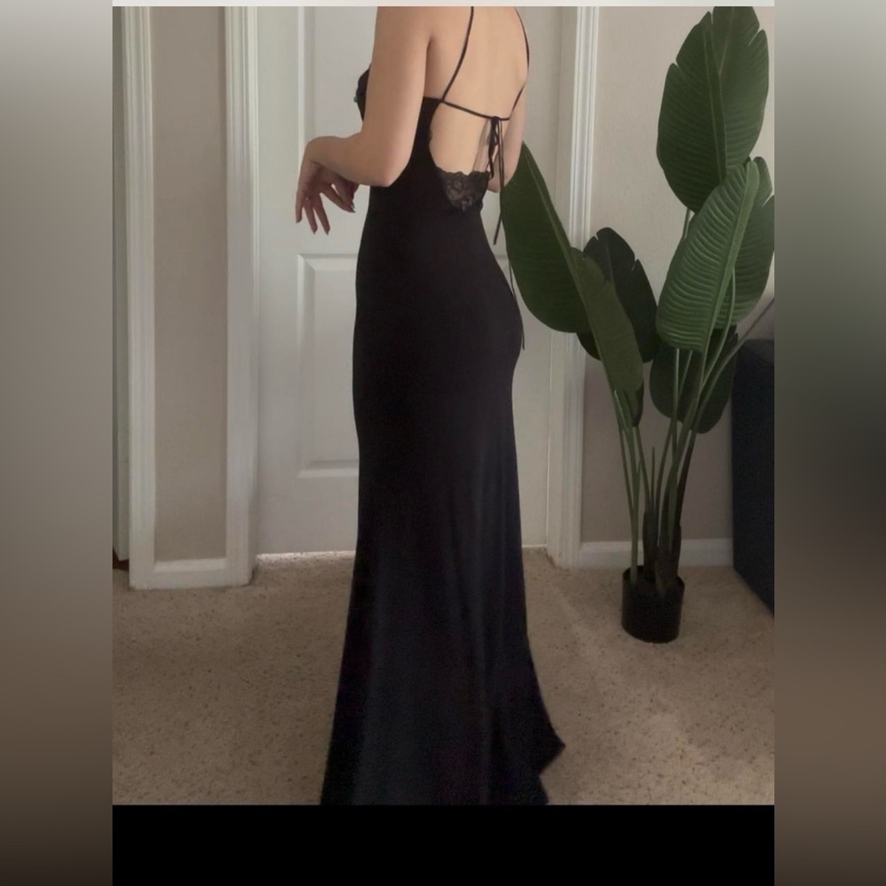 Marciano Black Backless Dress